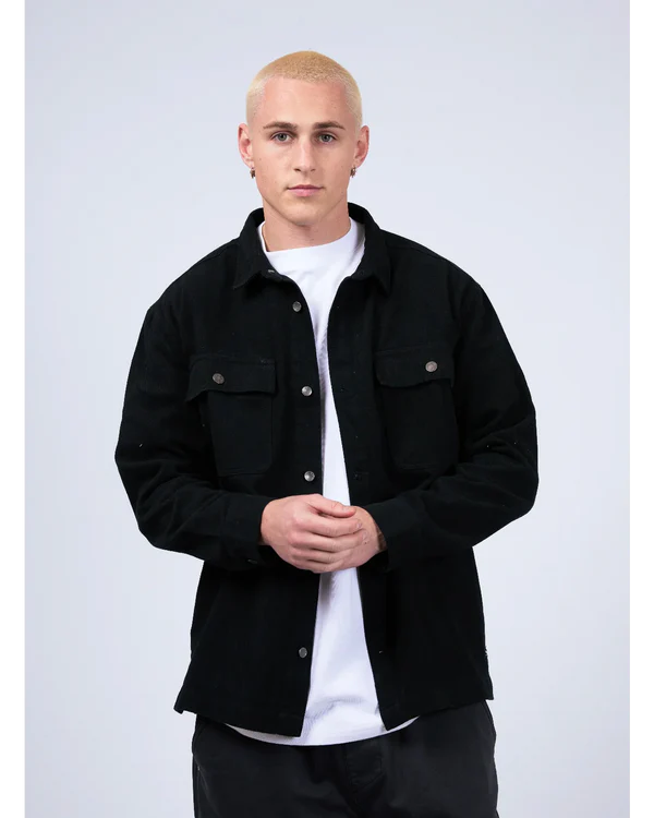 ST GOLIATH DISORDER OVERSHIRT WASHED BLACK