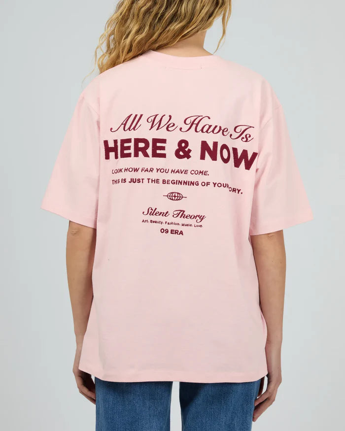 SILENT THEORY NOW TEE PINK