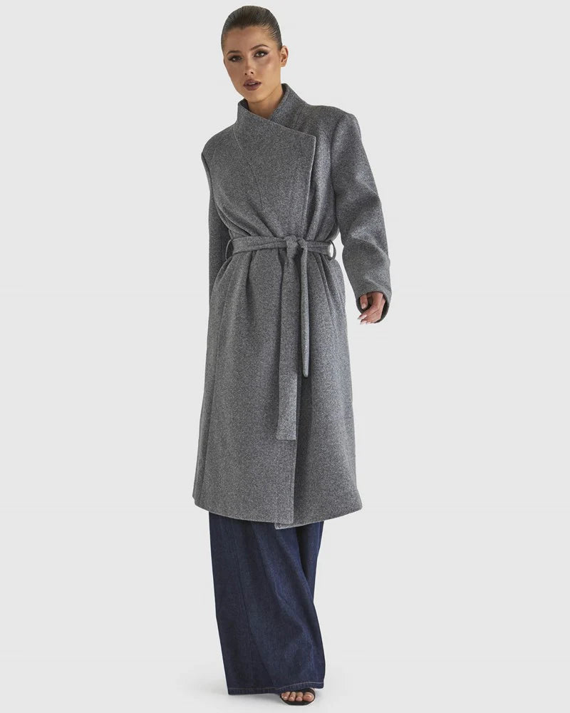 FATE+BECKER SHADOWS COAT GREY MARLE