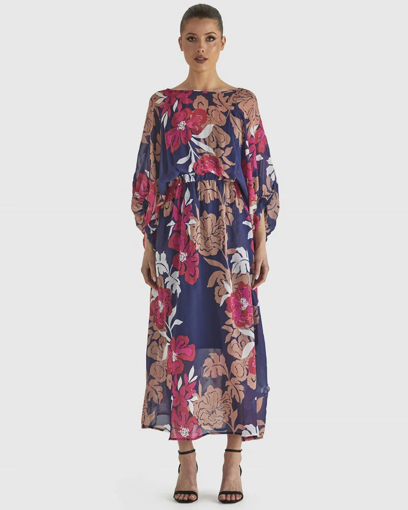 FATE+BECKER MAGNETIC DRESS PINK FLORAL