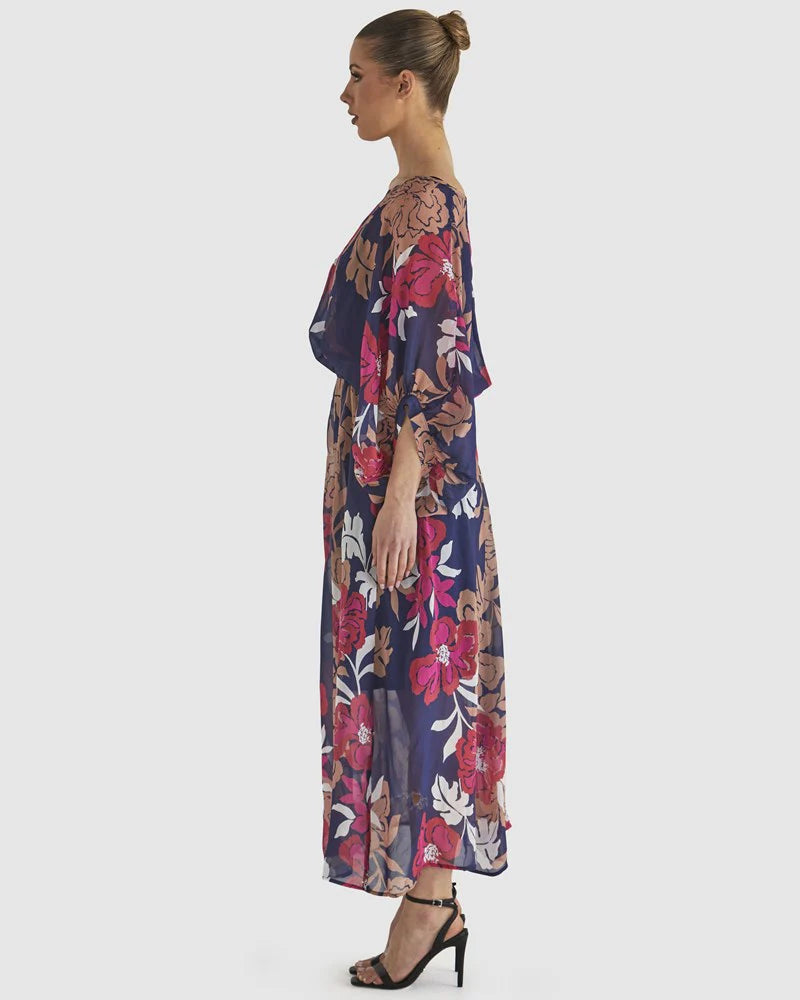 FATE+BECKER MAGNETIC DRESS PINK FLORAL