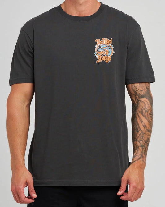 The Mad Hueys Shrimp My Ride Short Sleeve Tee | Vintage Black