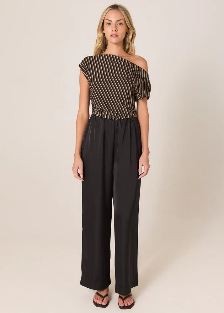 Fate+Becker Dahlia Satin Pant | Black