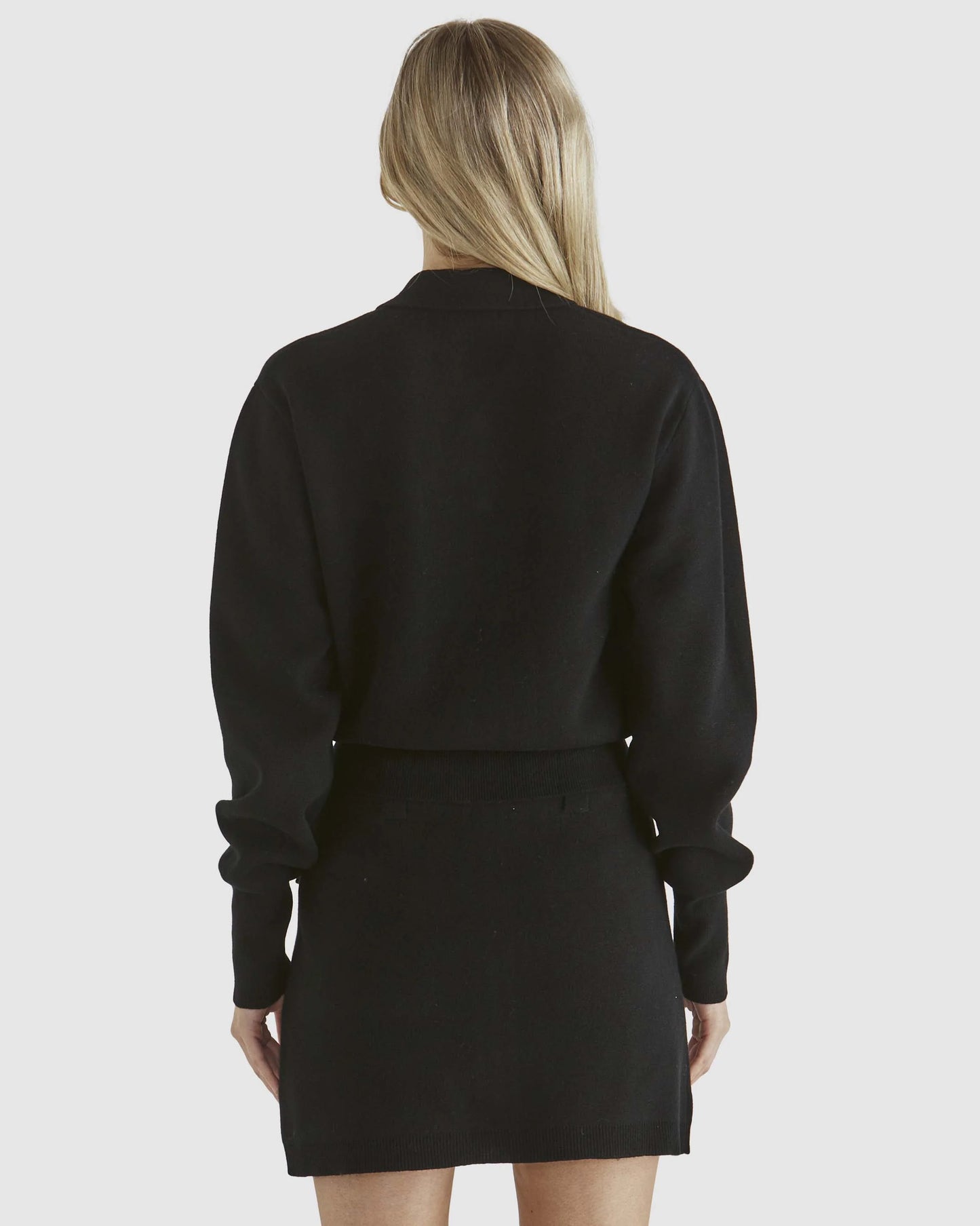 SASS BALDWIN KNIT JACKET BLACK
