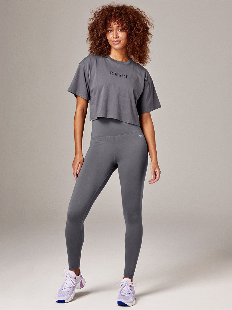 RUNNING BARE STREET STYLE CROP TEE WOLF