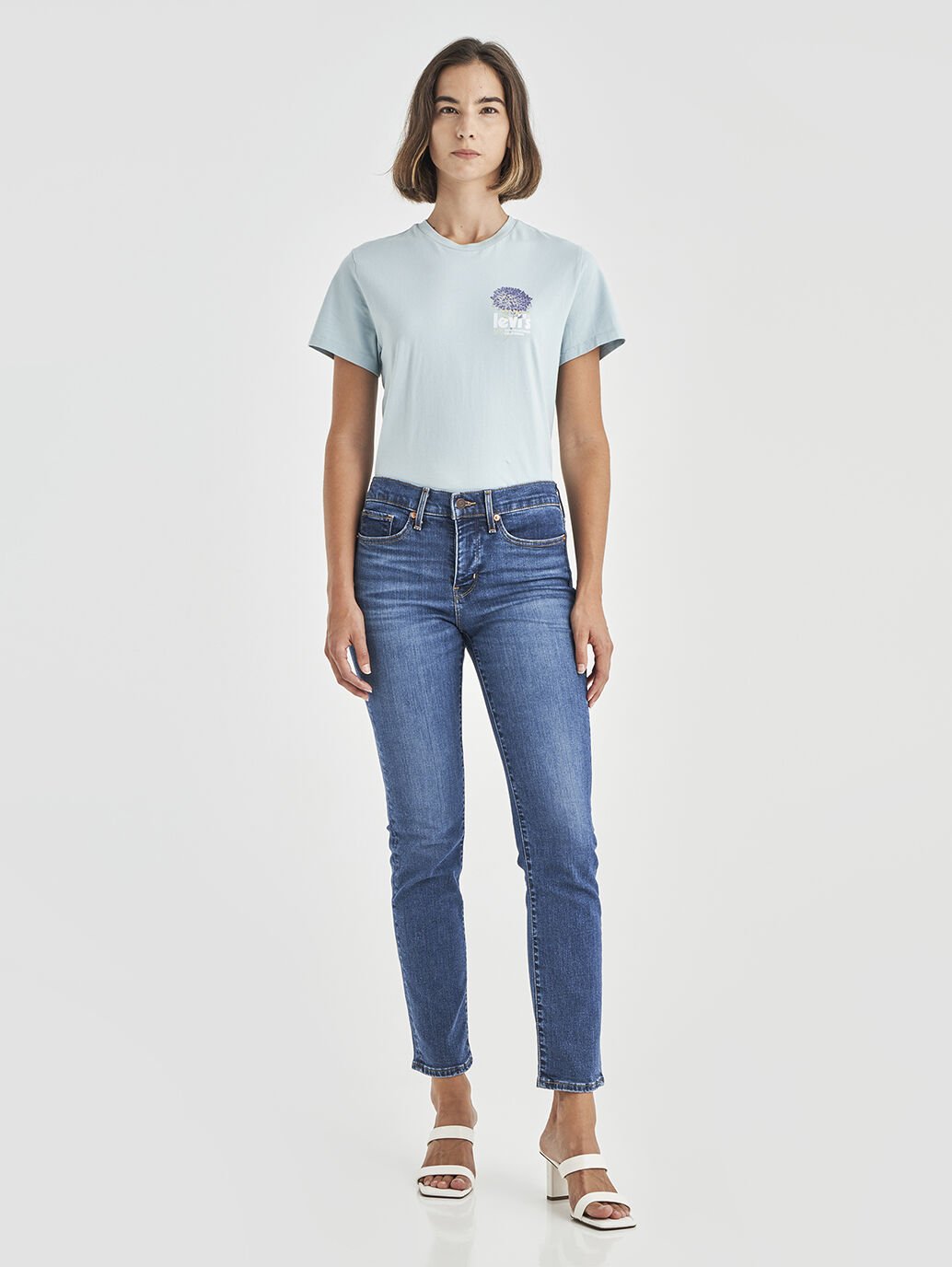 LEVI'S 312 SHAPING SLIM BLUE WAVE MID