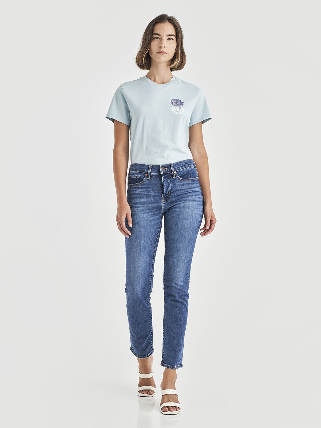 LEVI'S 312 SHAPING SLIM BLUE WAVE MID