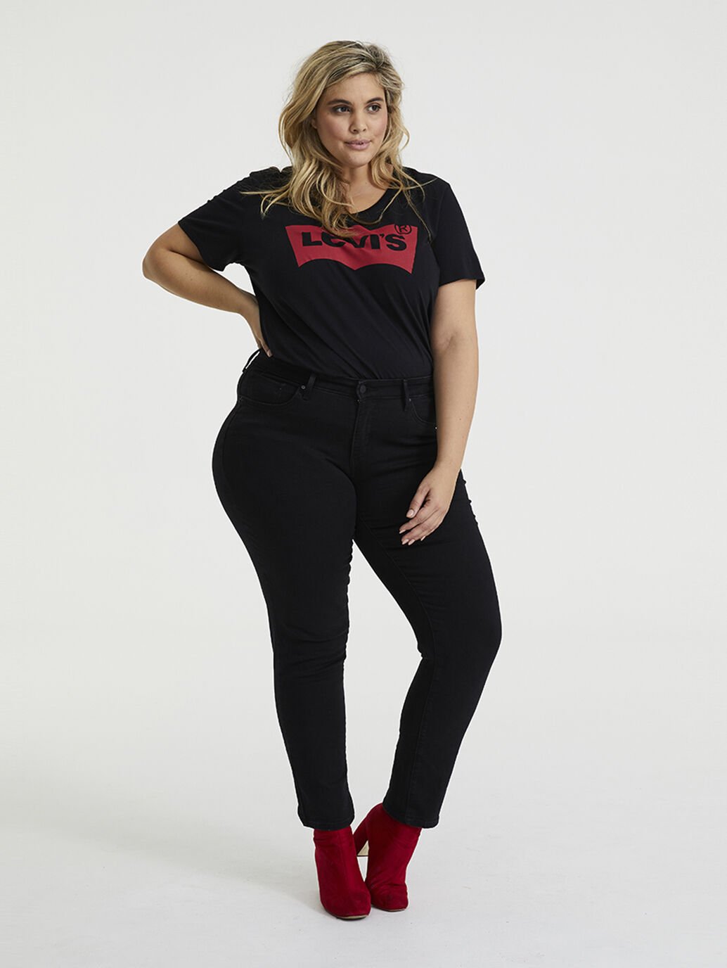 LEVIS 311 SHAPING SKINNY SOFT BLACK