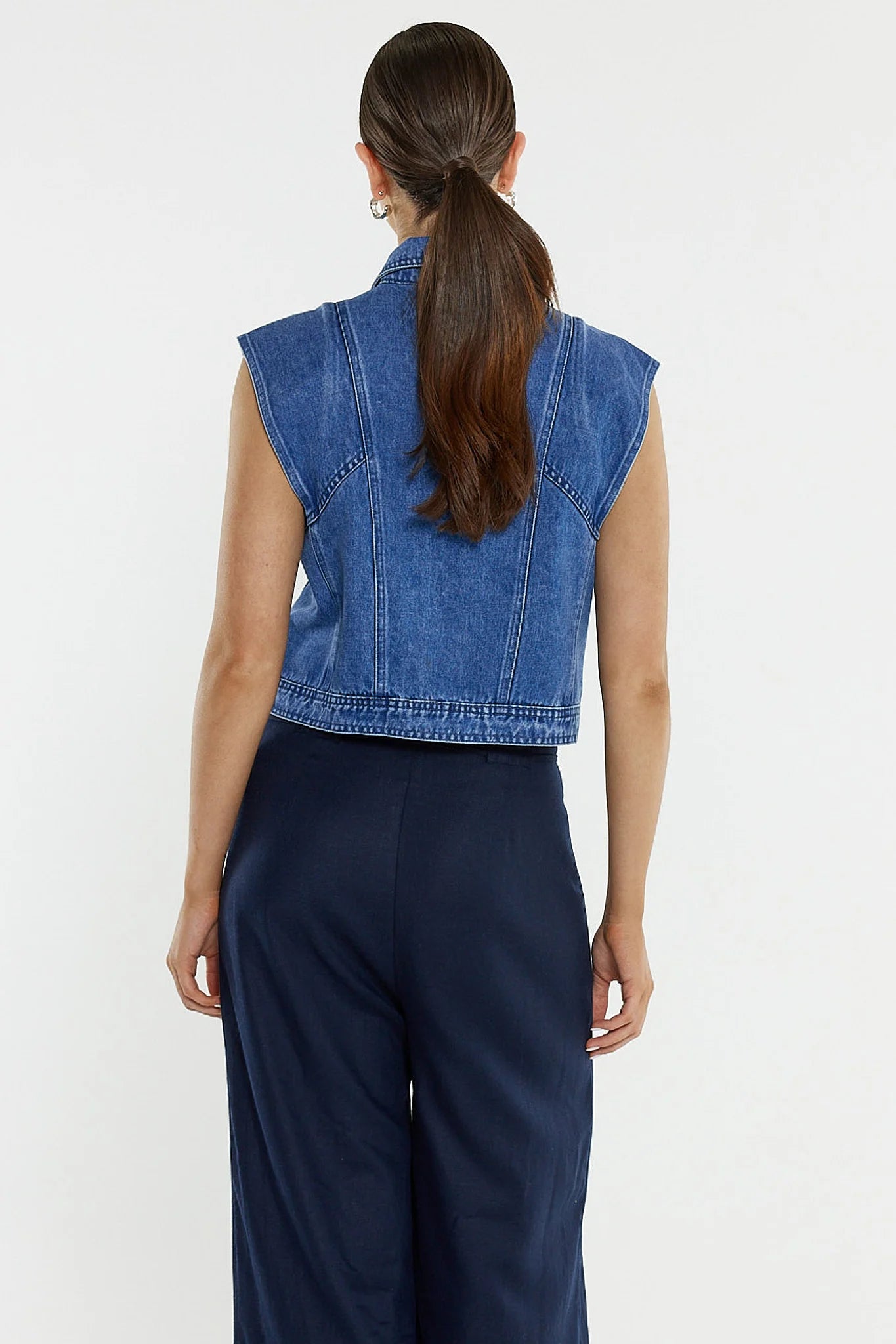 Sass Beth Tailored Pant | Navy