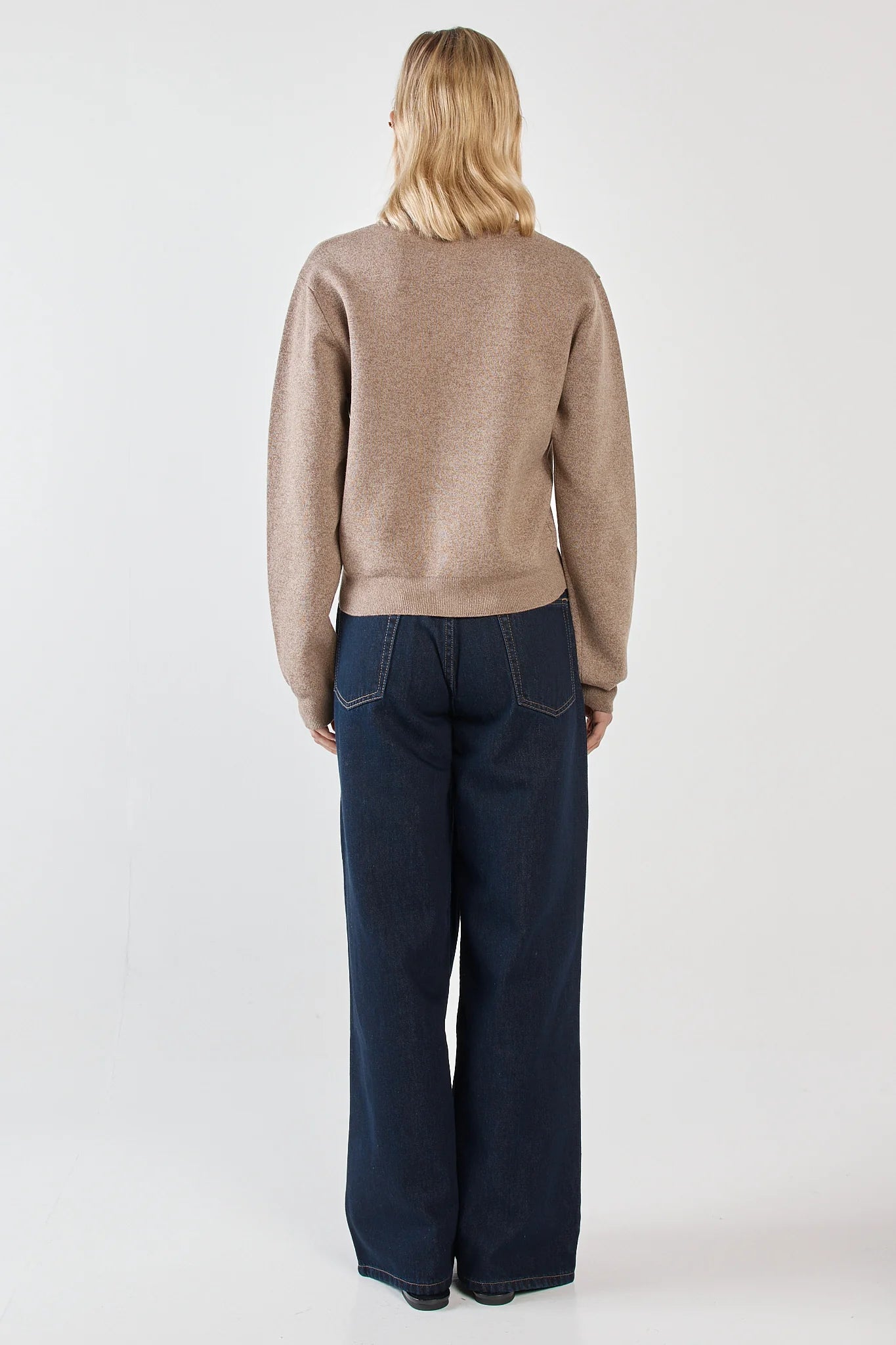 Sass Holliann Knit Cardigan | Mushroom Brown