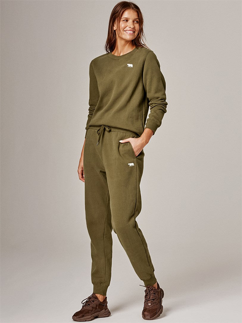 RUNNING BARE TEAM CREW NECK SWEATSHIRT HENNA