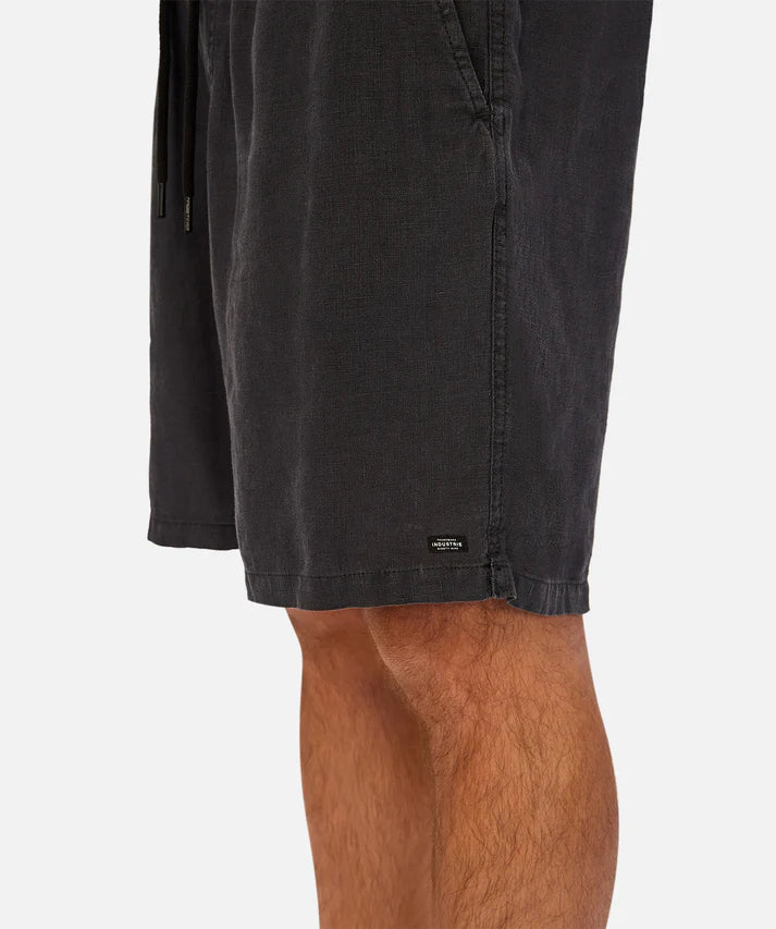 INDUSTRIE THE MARINA LINEN SHORT DARK NAVY