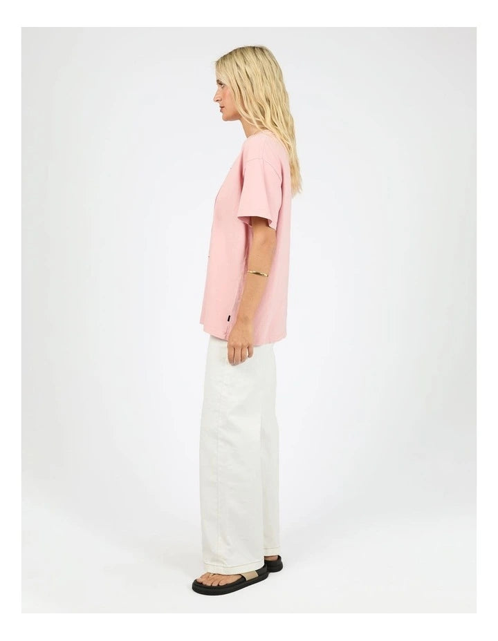 All About Eve Wild Cherry Relaxed Tee Pale Pink