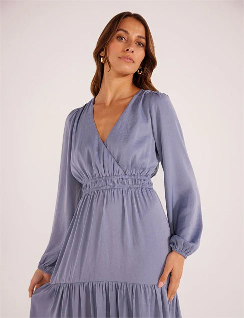 MINKPINK SENNA MIDI DRESS SLATE