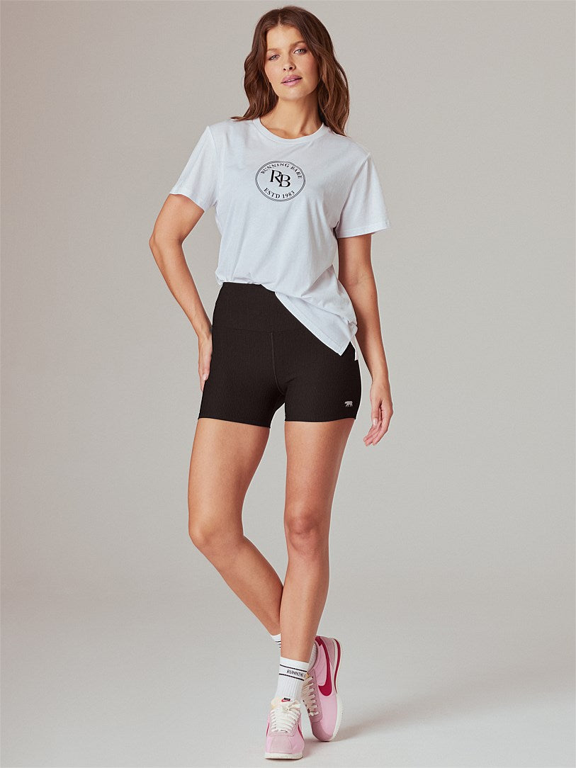 RUNNING BARE TOTEM CORE BOYFRIEND TEE WHITE