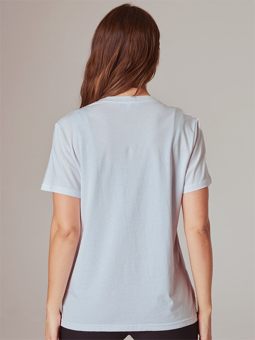 RUNNING BARE TOTEM CORE BOYFRIEND TEE WHITE