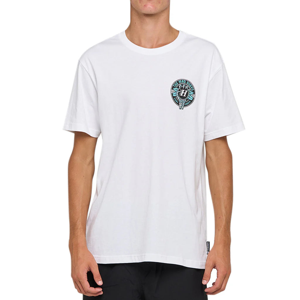THE MAD HUEYS SURF HUEYS SS TEE WHITE