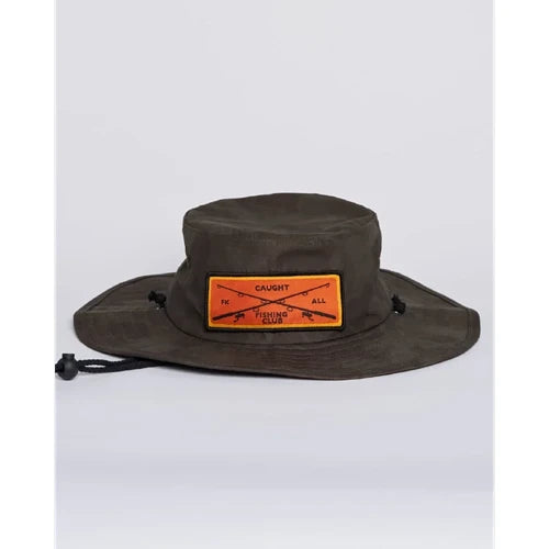 The Mad Hueys Caught Fk Skull Wide Brim Hat | Native Camo