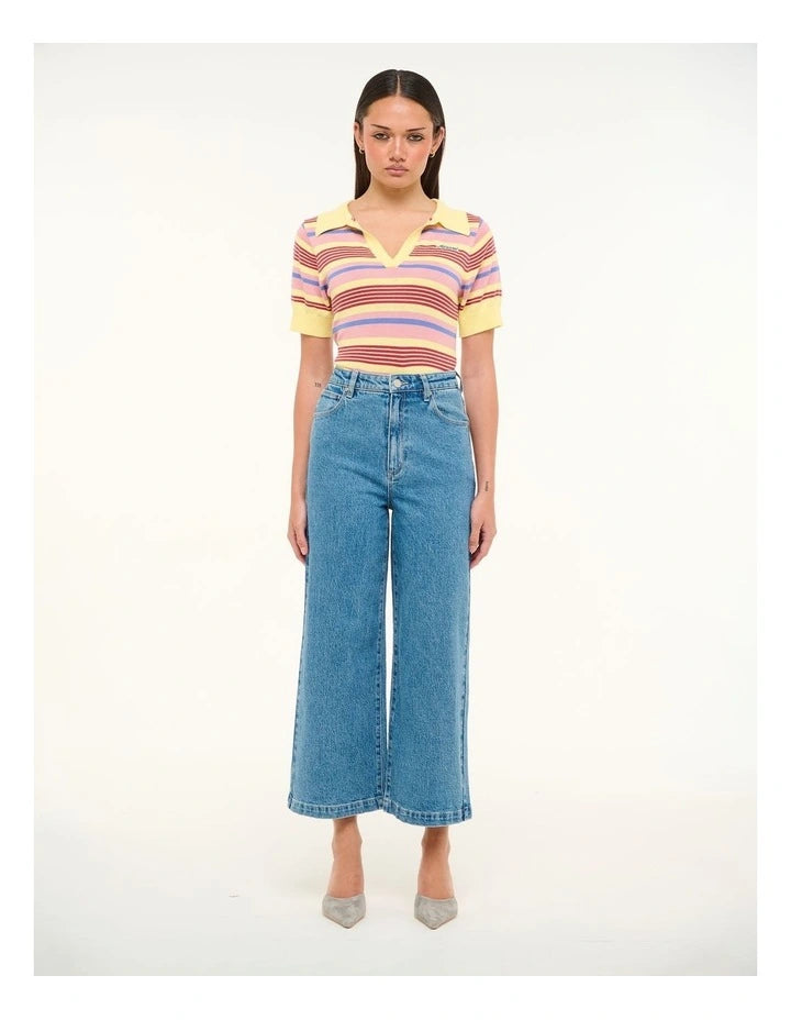 Abrand 94 Wide Crop Length | Maya Blue