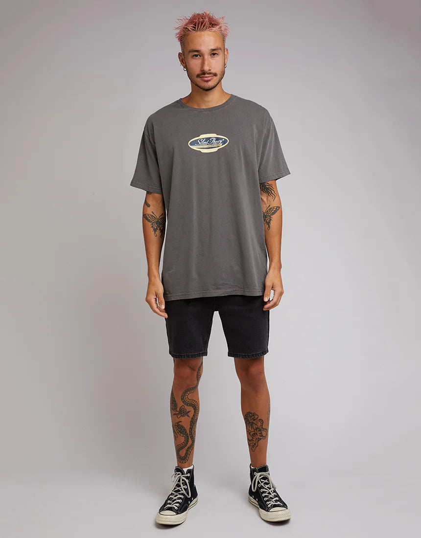 SILENT THEORY RACER TEE COAL