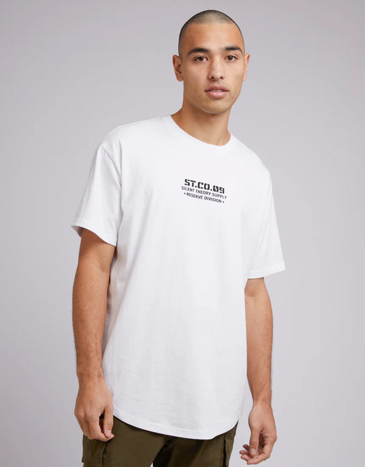 SILENT THEORY DIVISION TEE WHITE