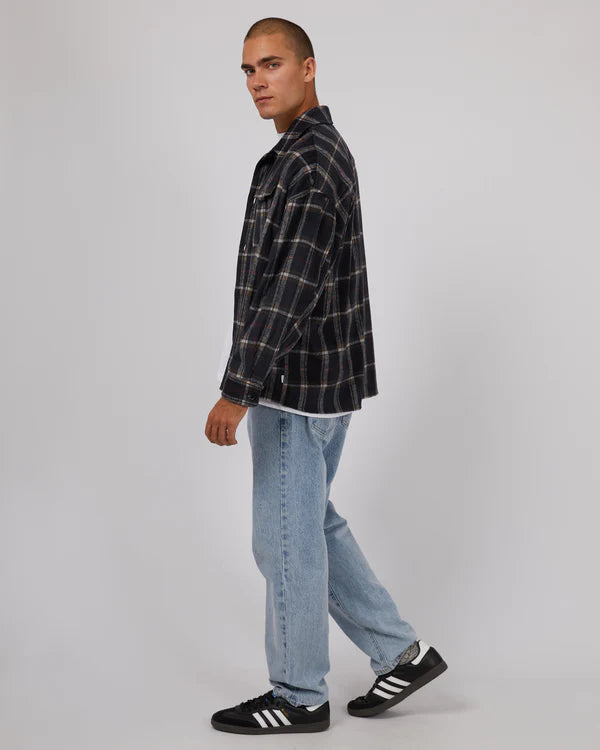 SILENT THEORY RANCH OVERSHIRT NAVY