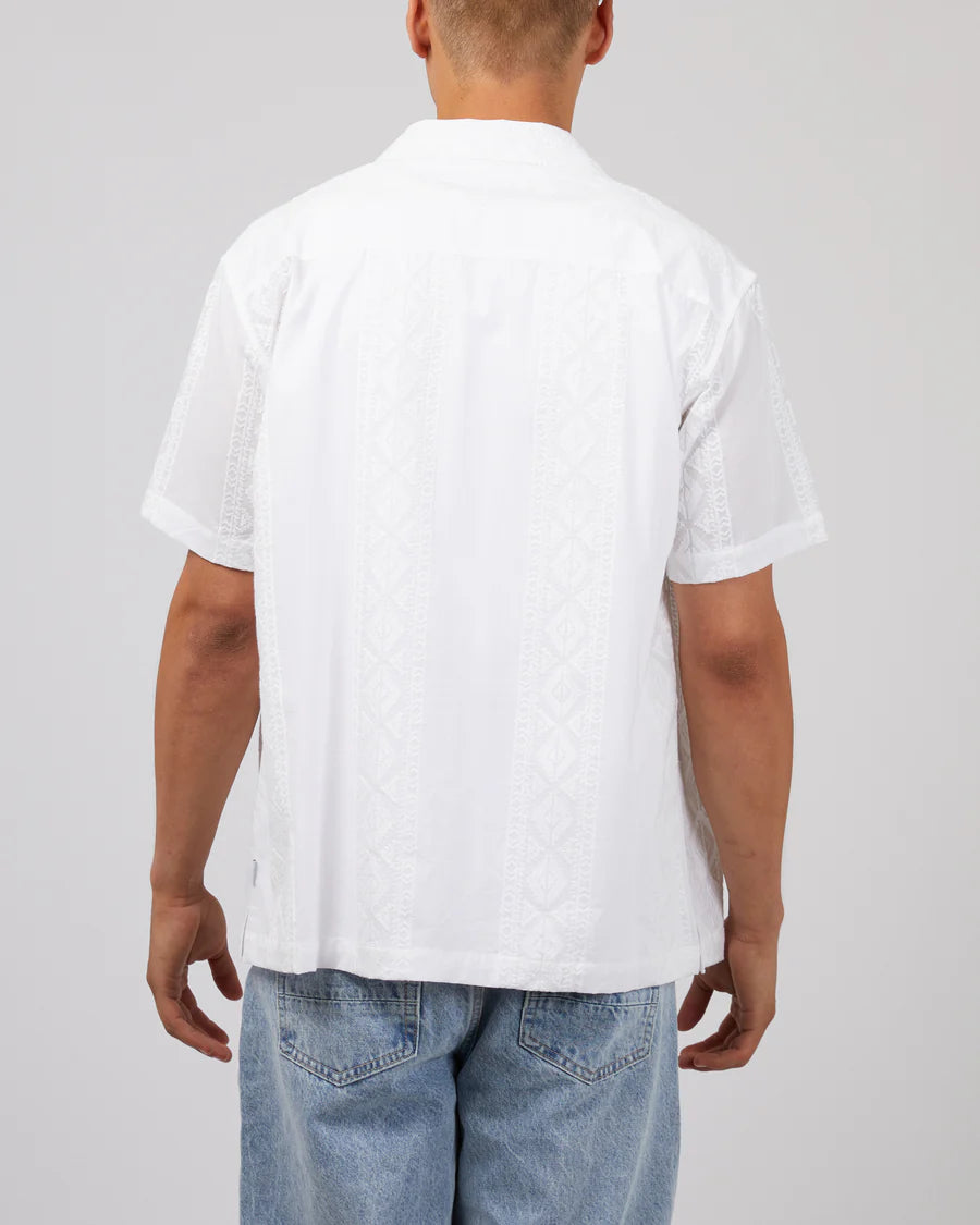 SILENT THEORY HENDRICKS SS SHIRT WHITE