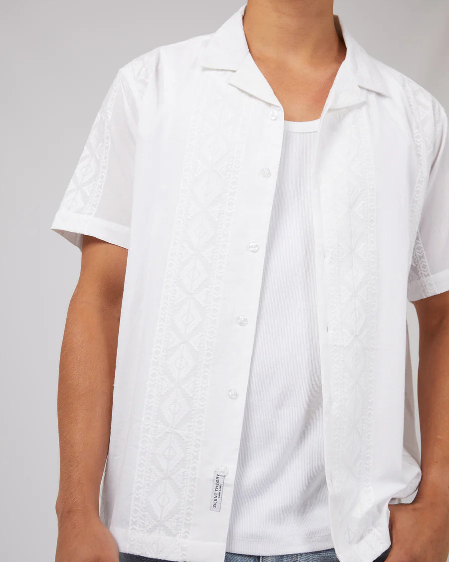SILENT THEORY HENDRICKS SS SHIRT WHITE