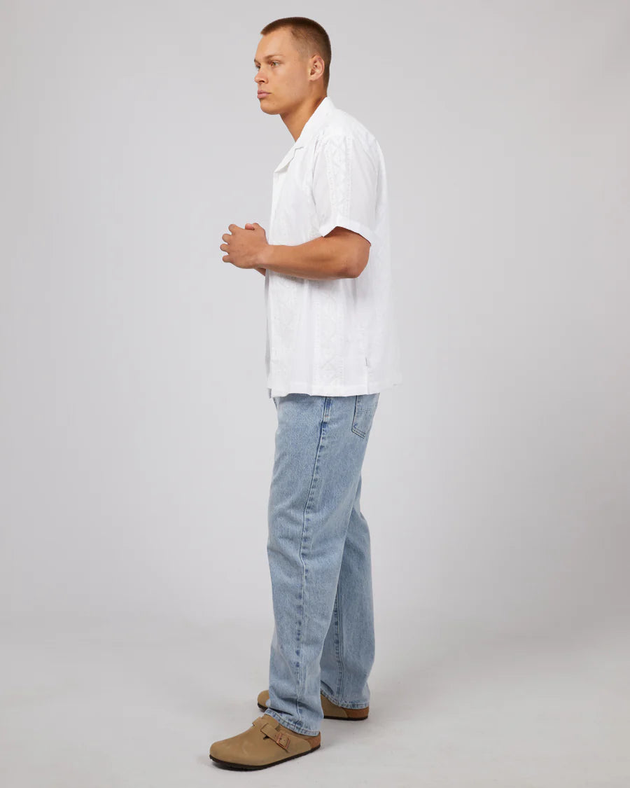 SILENT THEORY HENDRICKS SS SHIRT WHITE