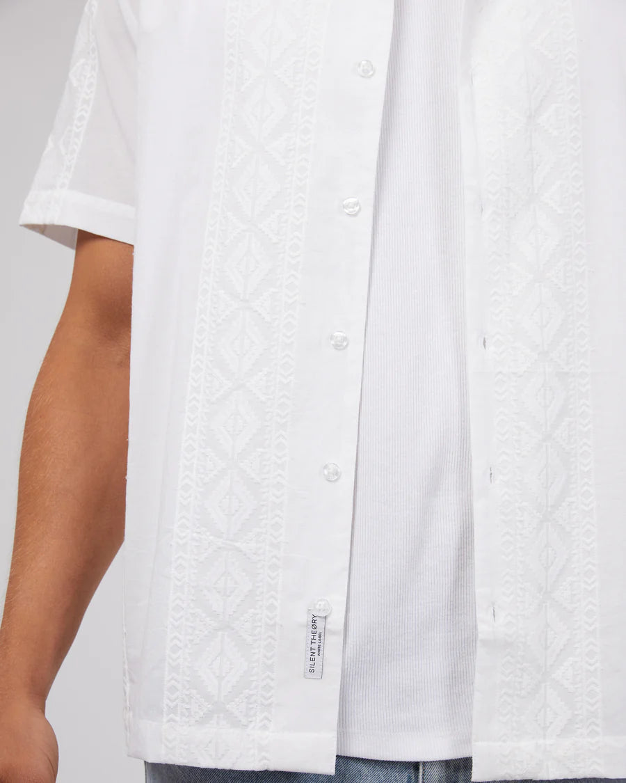 SILENT THEORY HENDRICKS SS SHIRT WHITE