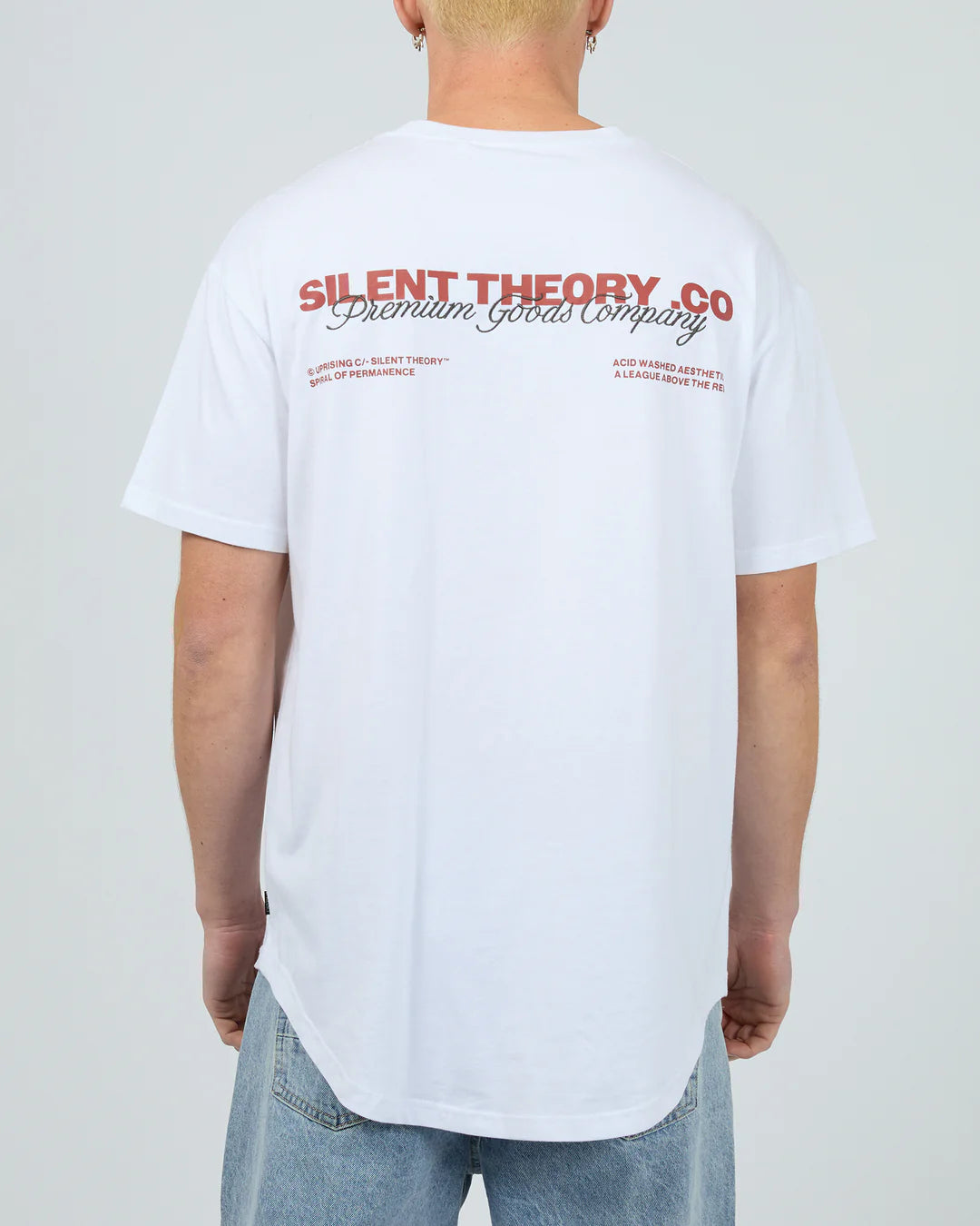 SILENT THEORY INITIALS TEE WHITE