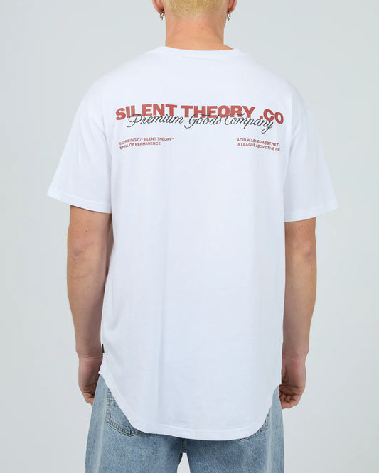 SILENT THEORY INITIALS TEE WHITE