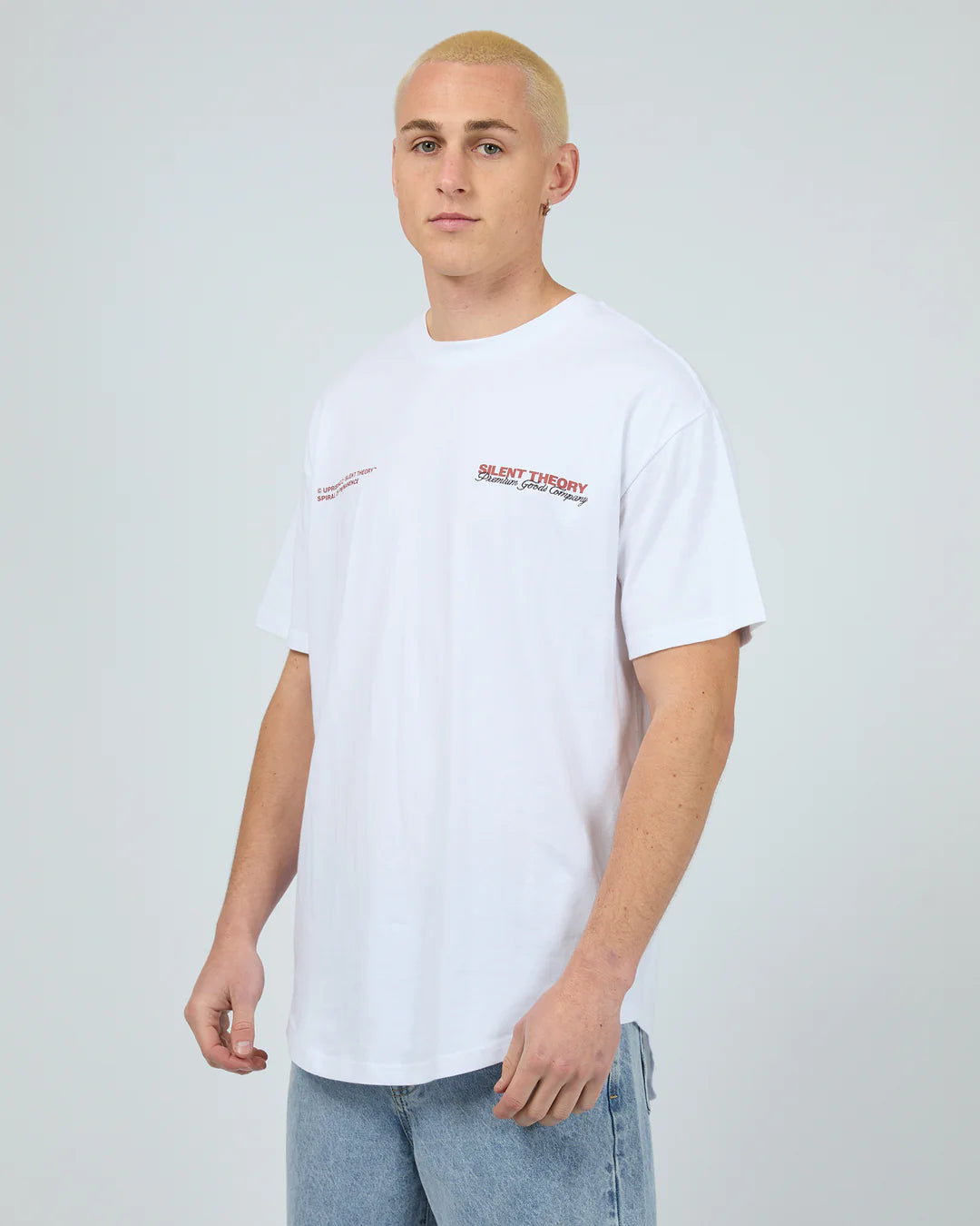 SILENT THEORY INITIALS TEE WHITE