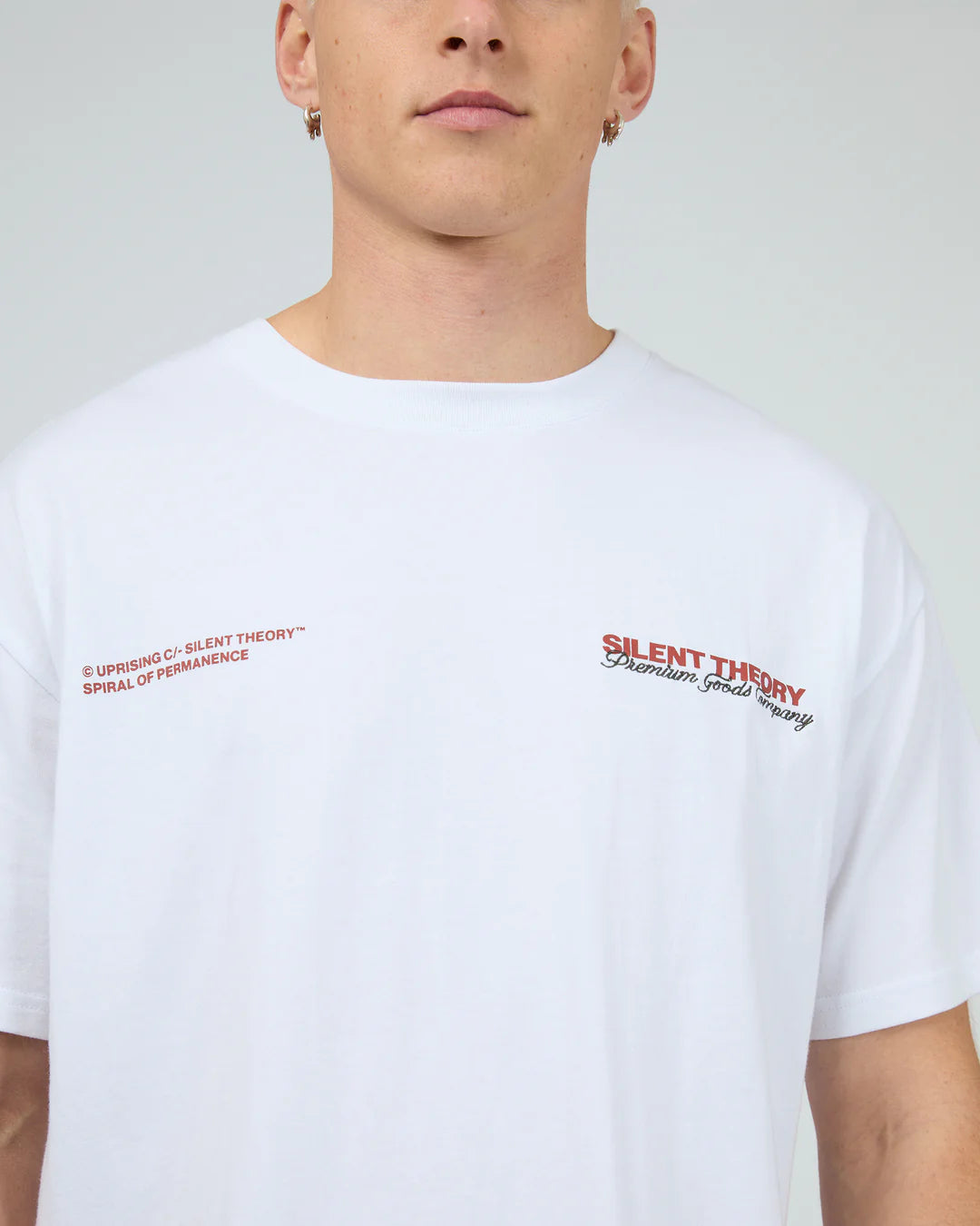 SILENT THEORY INITIALS TEE WHITE