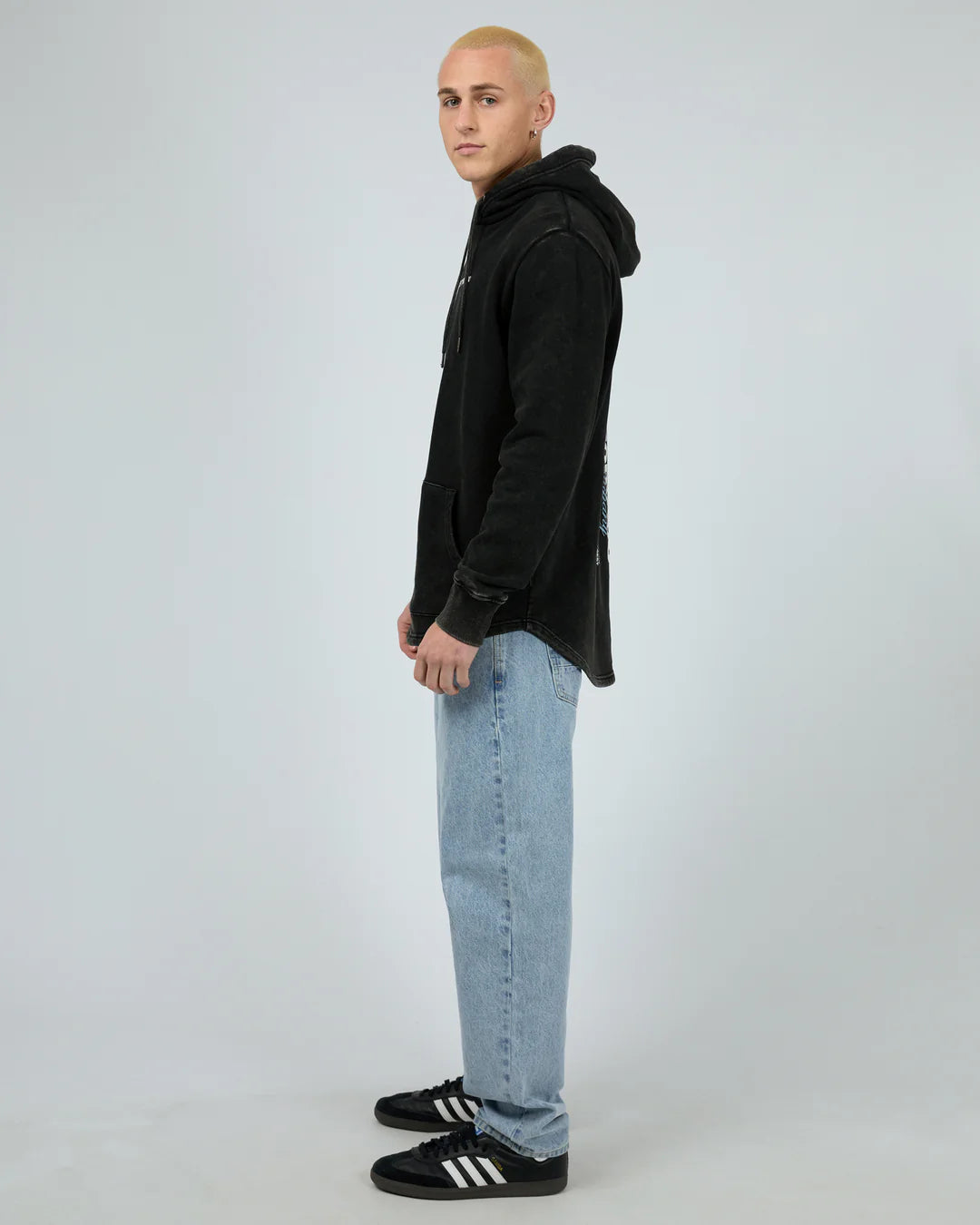 SILENT THEORY MEMBERS HOODIE WASHED BLACK