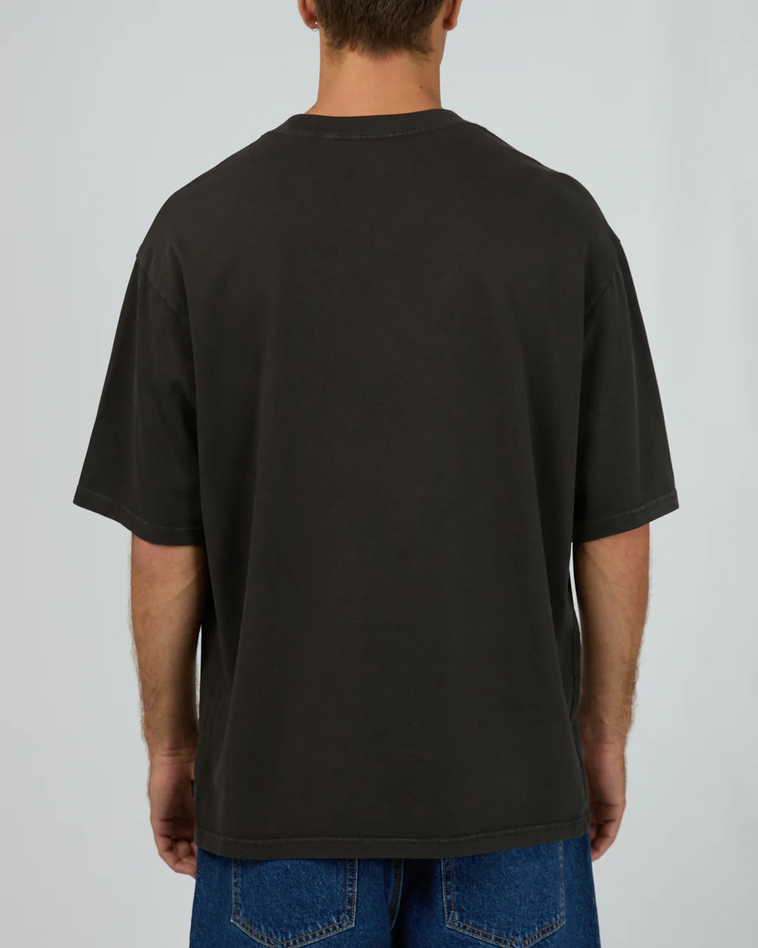 SILENT THEORY CLASSIC EMB TEE CHARCOAL