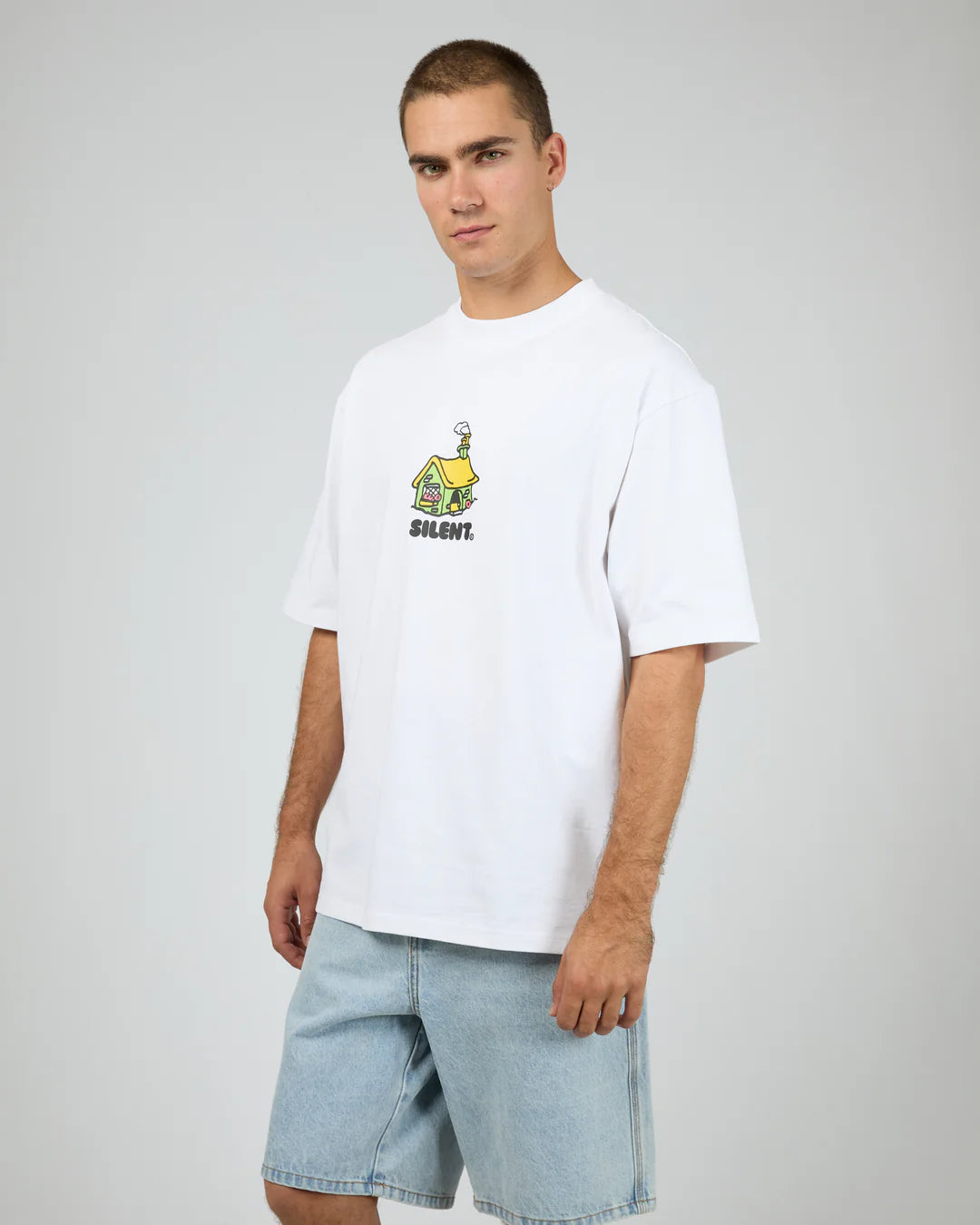 Silent Theory Cottage Box Tee White