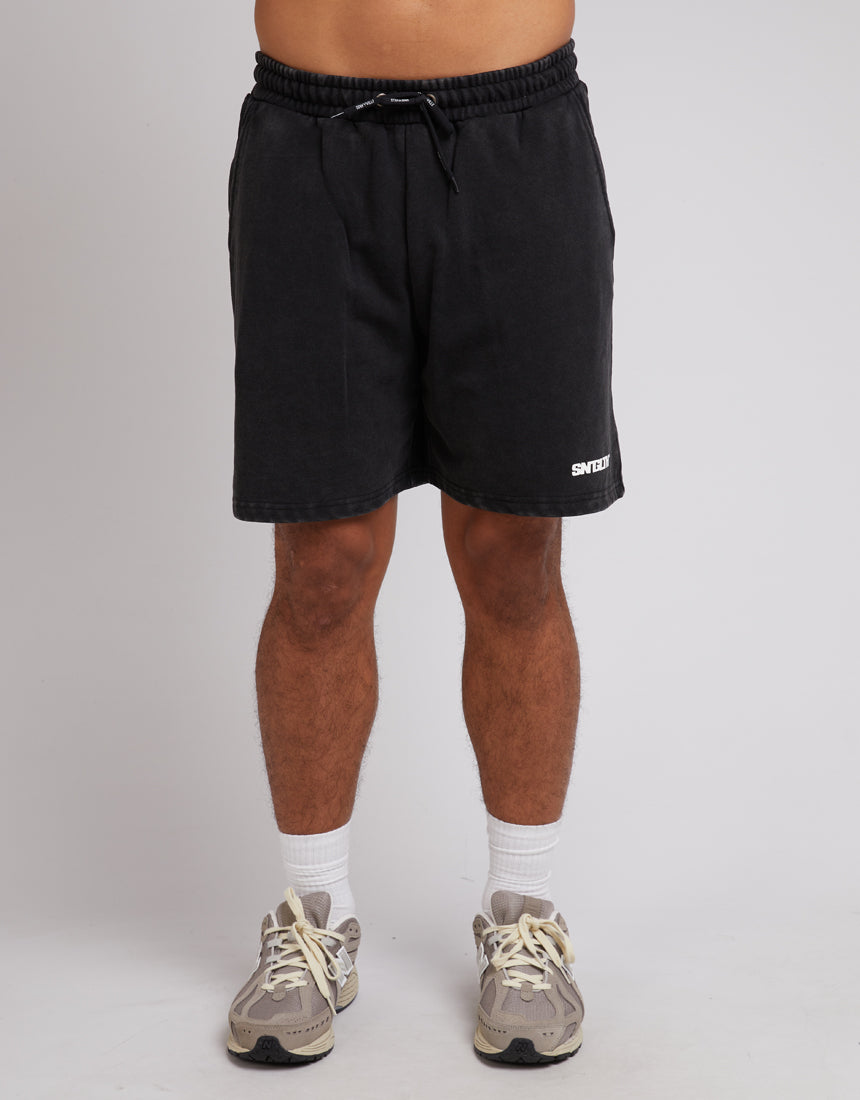 ST GOLIATH TRACK FLEECE SHORT WASHED BLACK
