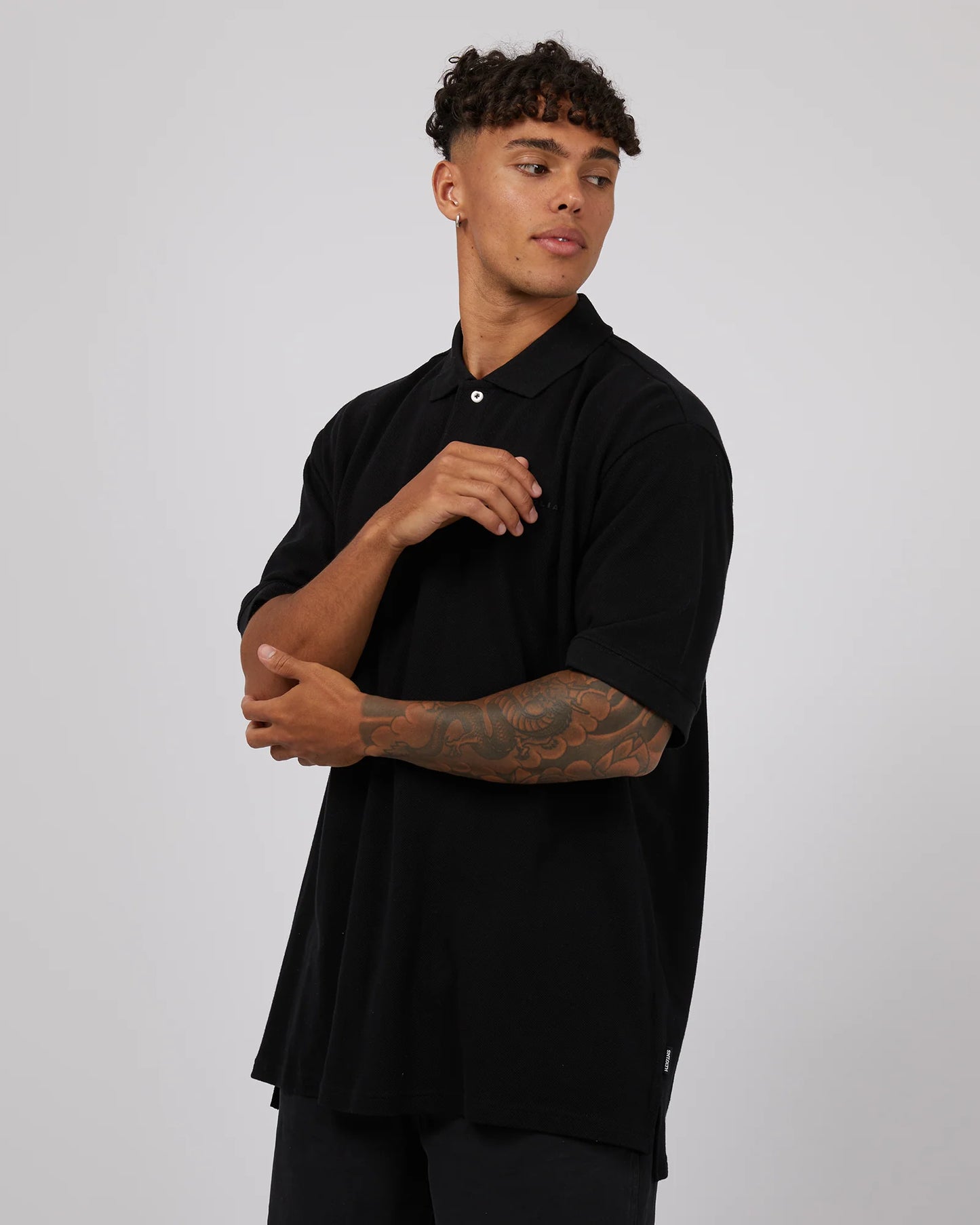 ST GOLIATH ESSENTIAL POLO BLACK