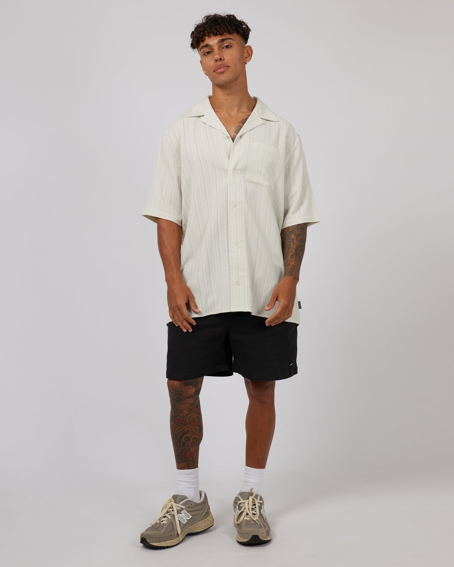 ST GOLIATH WHITLEY SHORT SLEEVE SHIRT OATMEAL