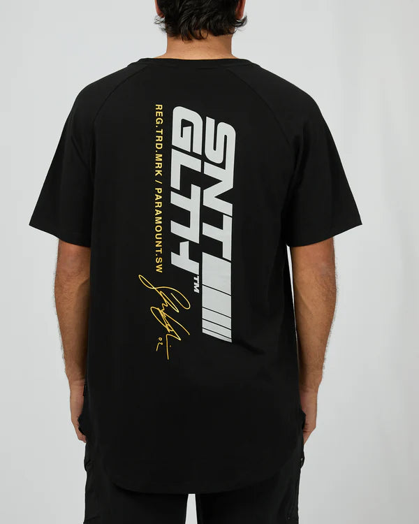 ST GOLIATH PACE RAGLAN TEE BLACK