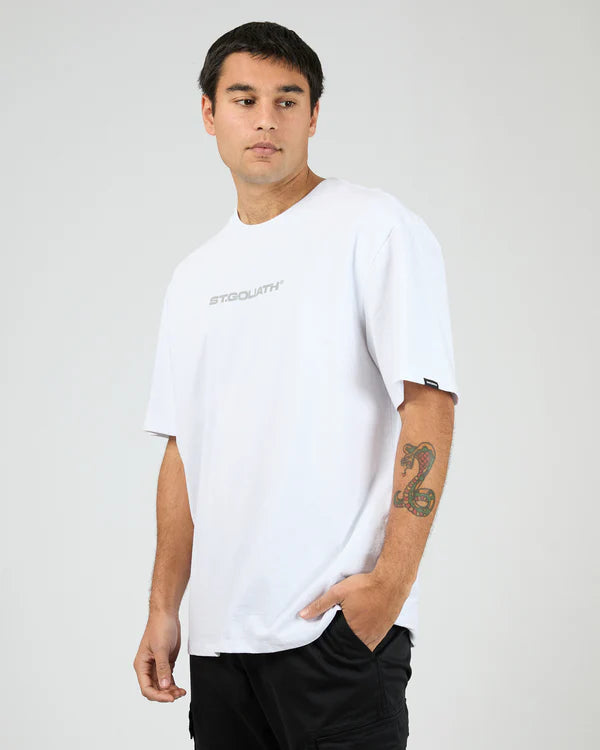 St Goliath Mizar Tee | White