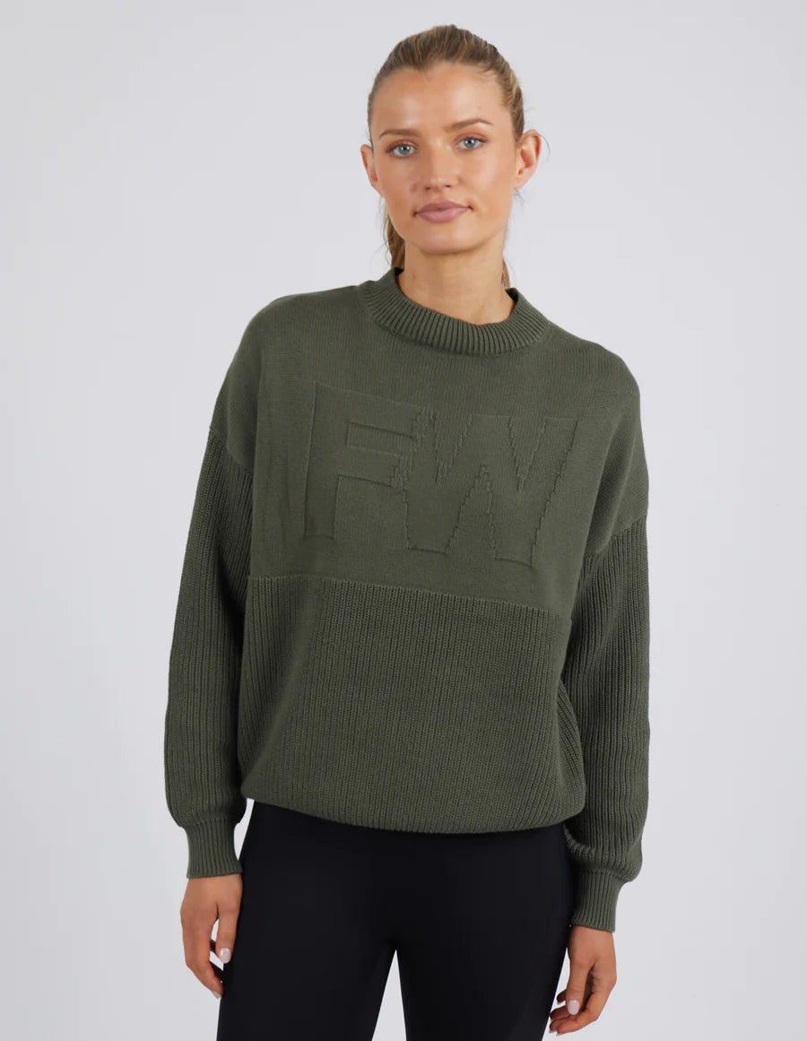 FOXWOOD LEISUREFIT KNIT KHAKI