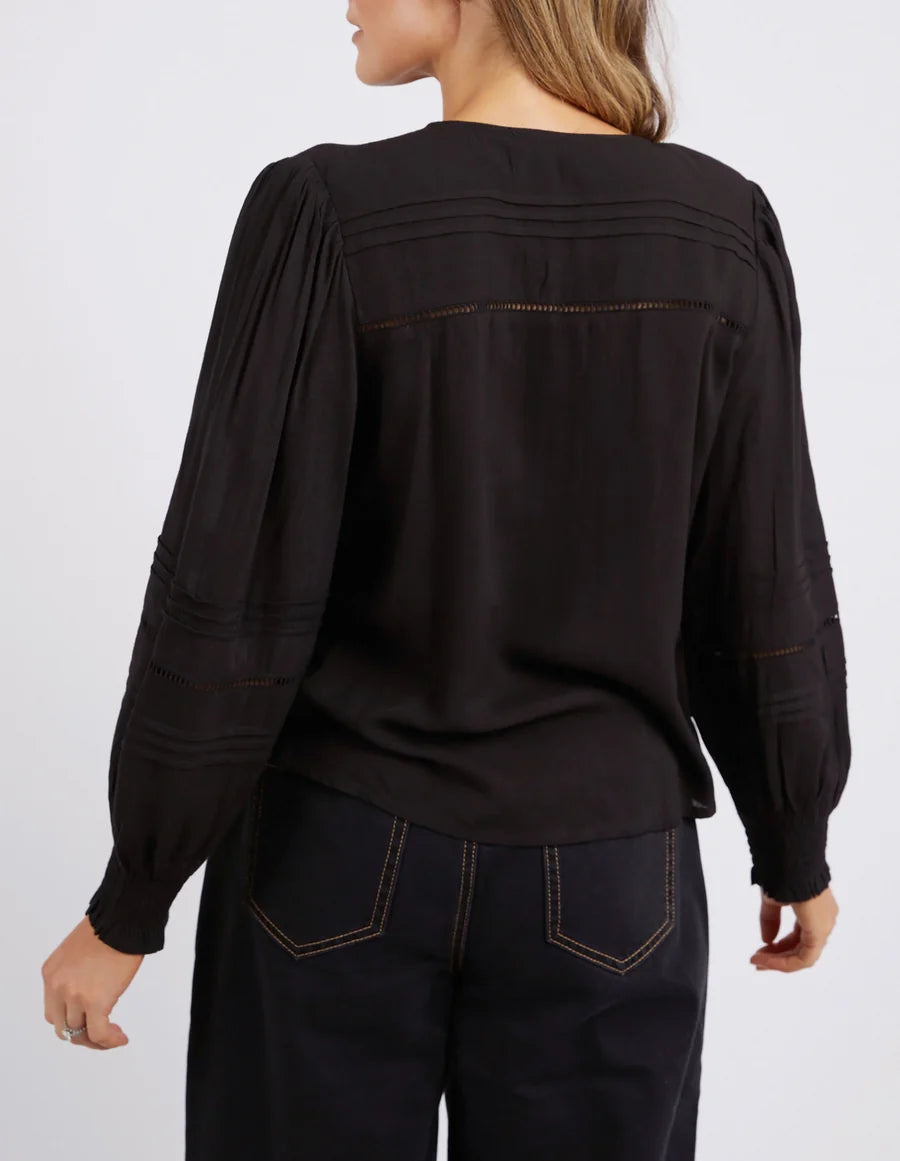 FOXWOOD ORSON BLOUSE BLACK