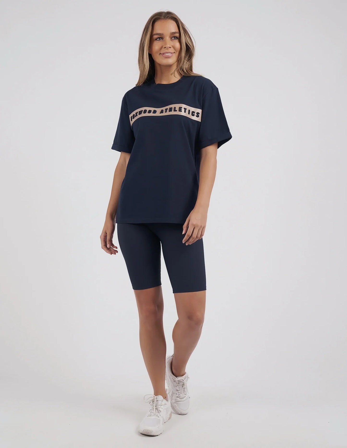 FOXWOOD ATHLETICS TEE NAVY
