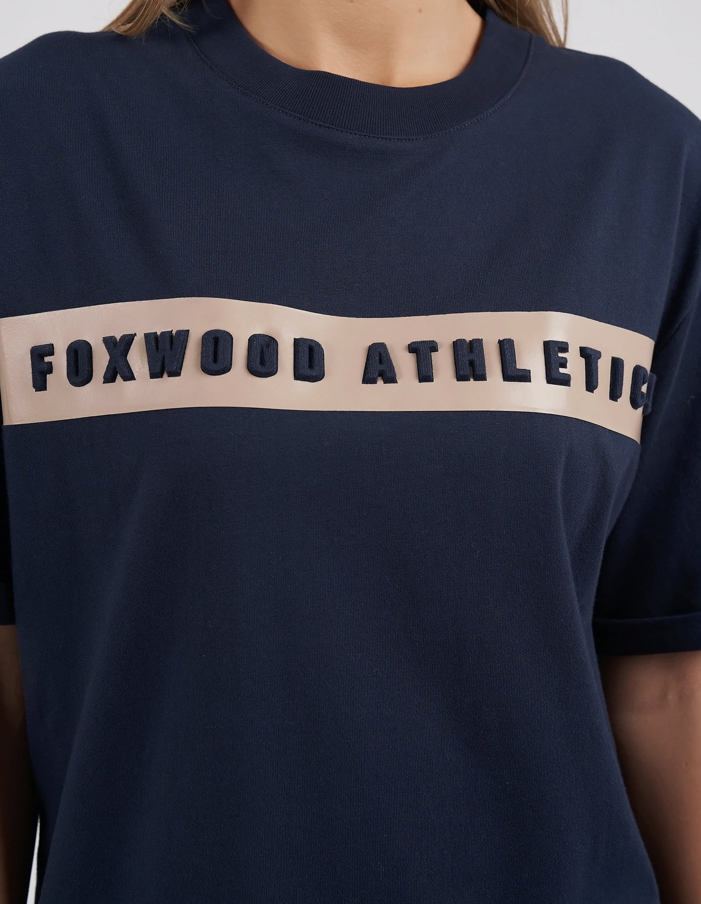 FOXWOOD ATHLETICS TEE NAVY