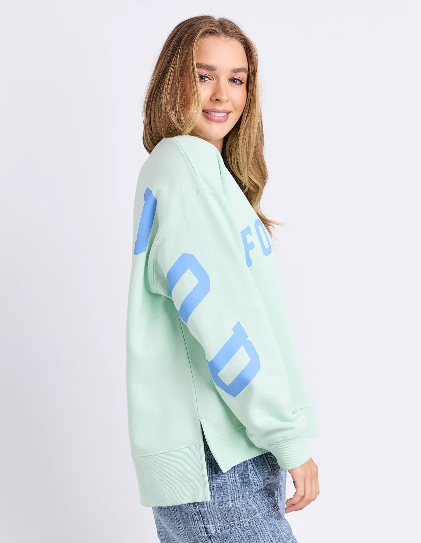 Foxwood Interval Crew | Mint/Bluebell