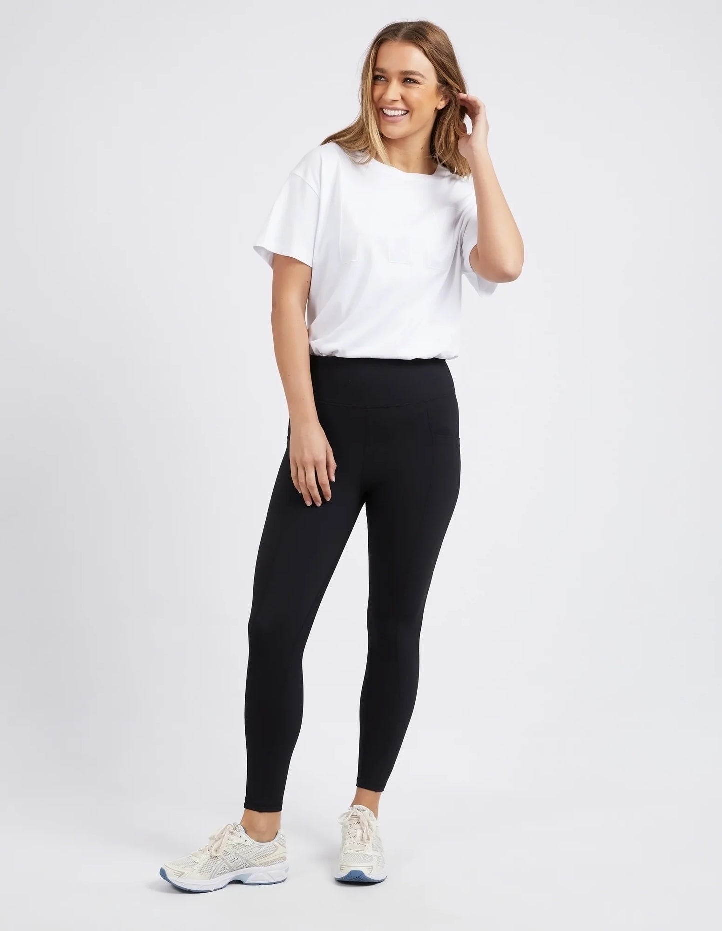 FOXWOOD LUXE RIB LEGGING BLACK