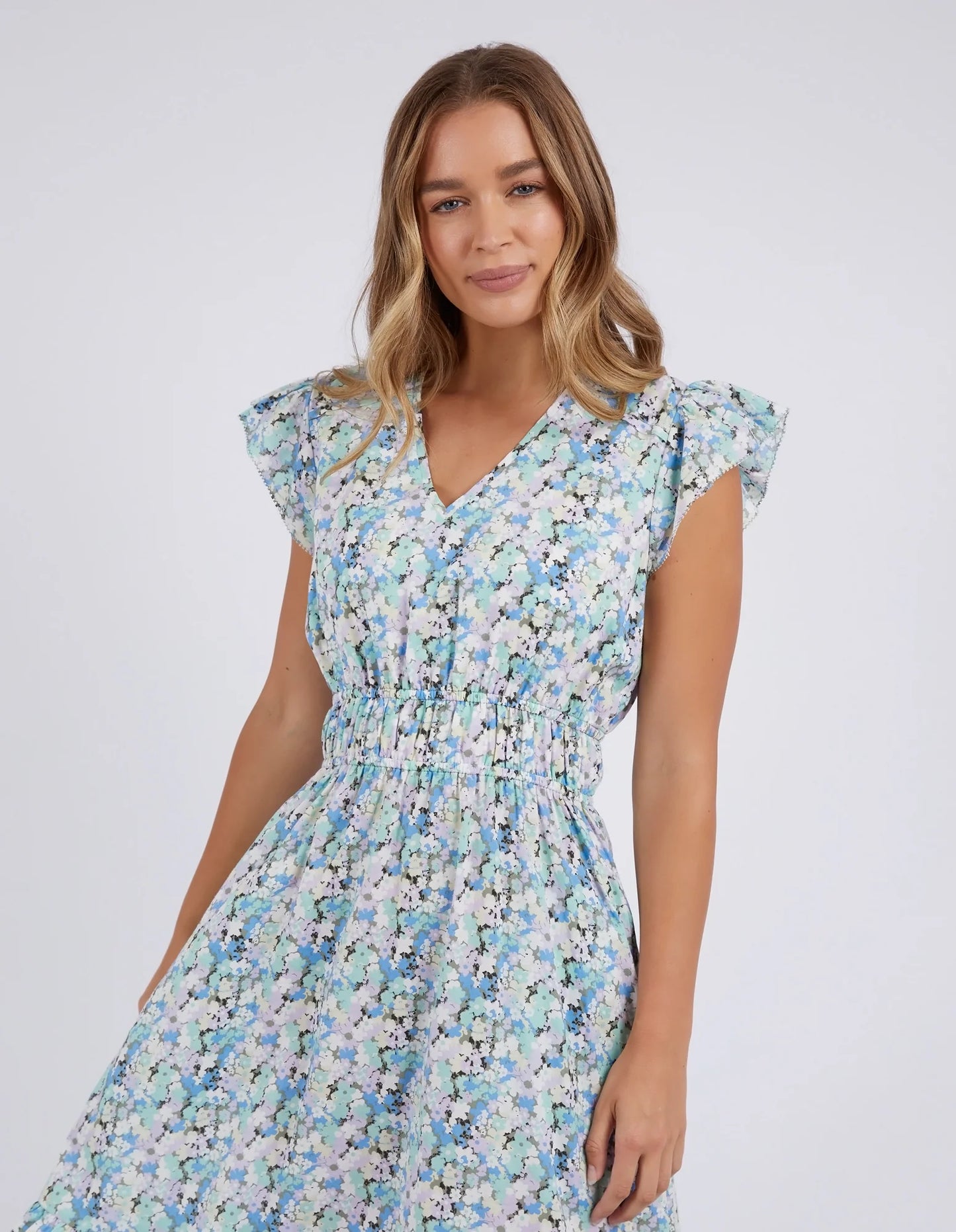 FOXWOOD ROSETTE FLORAL DRESS