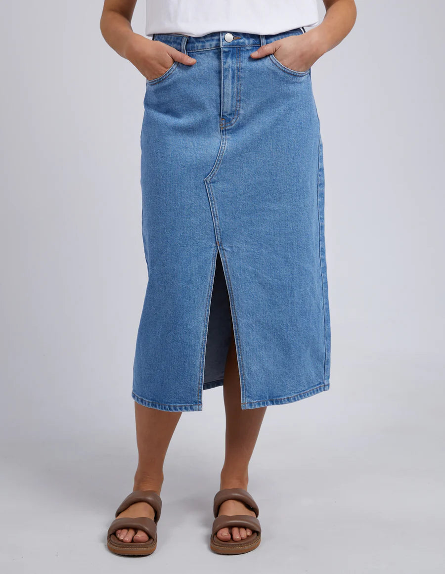 FOXWOOD SCOUT MIDI SKIRT LIGHT BLUE